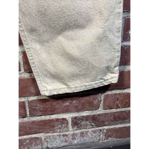 Vintage 90s Levis 550 Red Tab Tan Jeans Relaxed Fit USA Made 36W 32L, Real 36x32 - Picture 3 of 9